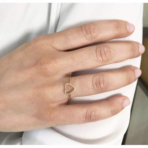 Goldring Love Heart - Herzschnitt