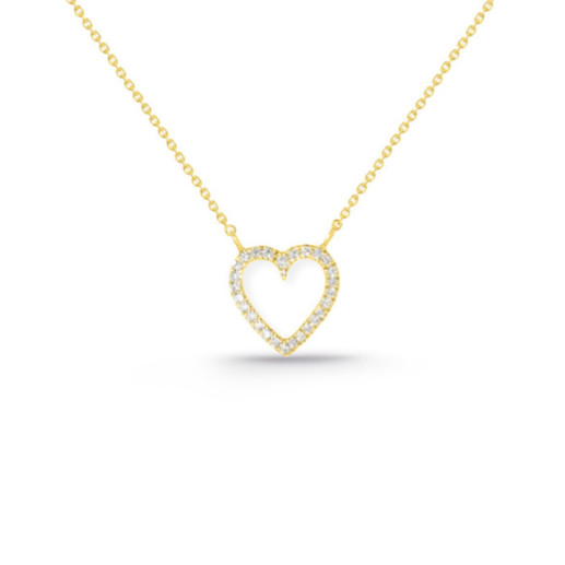 Collana oro amore cuore - Collane di diamante
