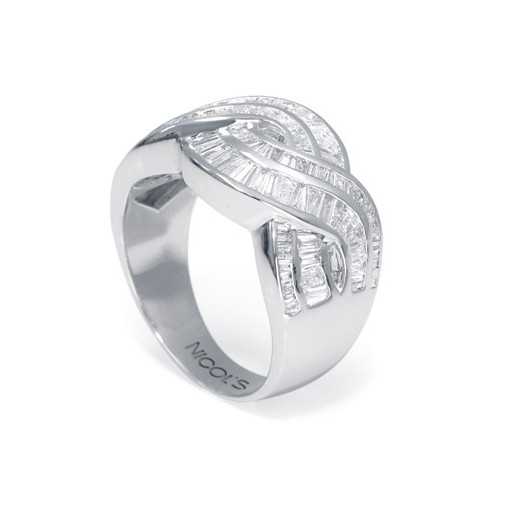 Diamond Ring DIAMOND BAGUETTE - White Gold Modern Design Rigns