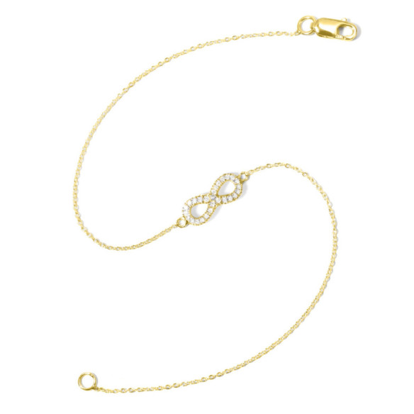 INFINITE Gold Bracelet - Diamond bracelets