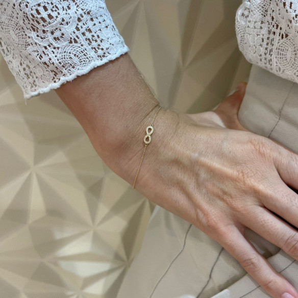 INFINITE Gold Bracelet - Diamond bracelets