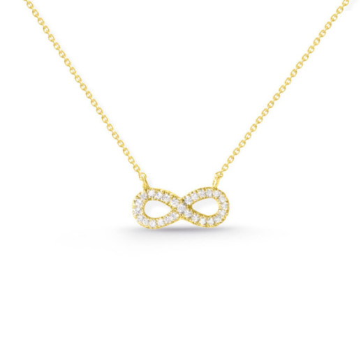 Diamond Necklace INFINITY MINI DETAILS - Diamond Necklaces