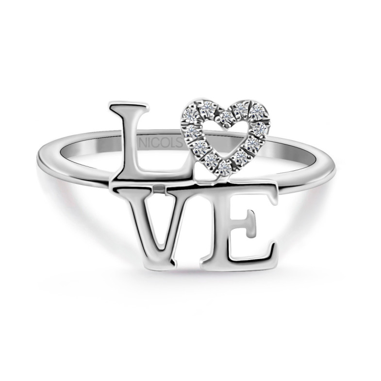 Anillo Oro Love Mini Details - Anillos de Diamantes