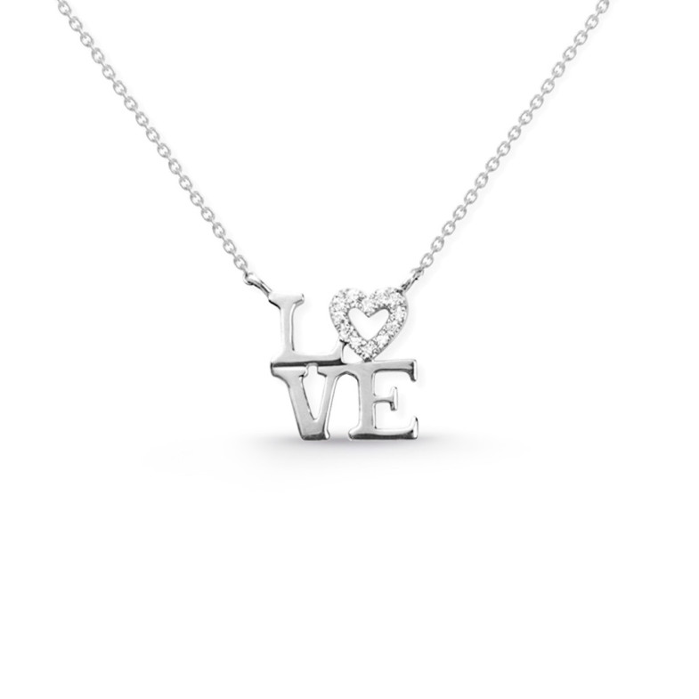 Diamond necklace LOVE MINI DETAILS - Diamond Necklaces