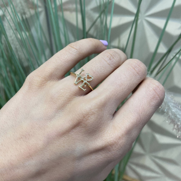 Anillo Oro Love Mini Details - Bagues de diamant
