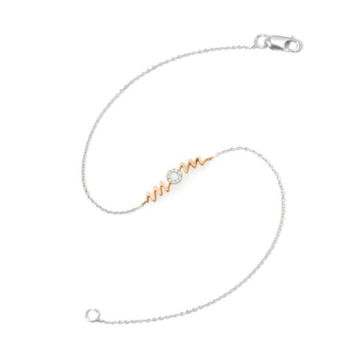 Pulsera Oro Mom Mama Mini Details - Pulseras de Diamantes