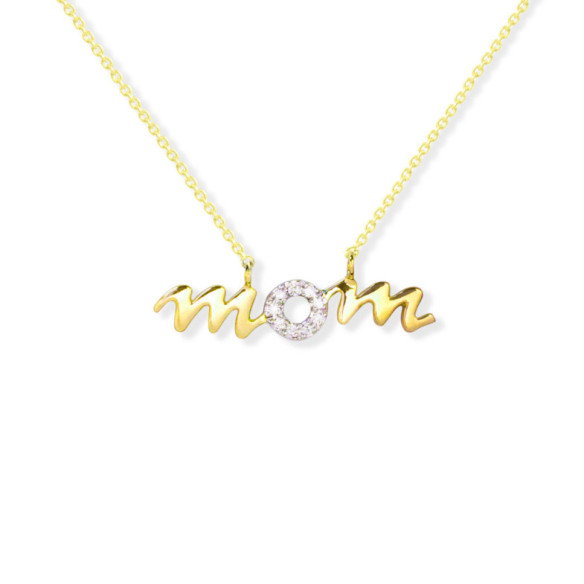 Collar Oro Mom Mama Mini Details - Colliers diamant