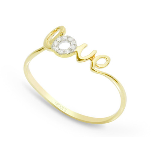 Love Mini Details Goldring - Diamantringe