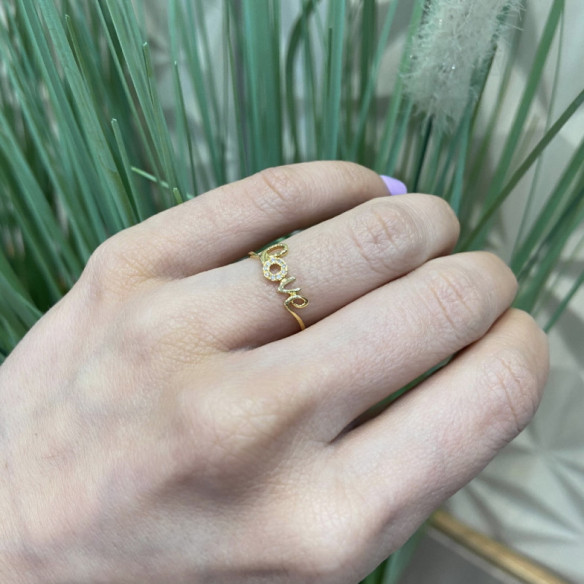 Anillo Oro Love Mini Details - Anillos de Diamantes