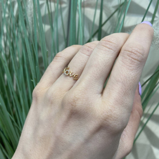 Anillo Oro Love Mini Details - Talla Brillante 2