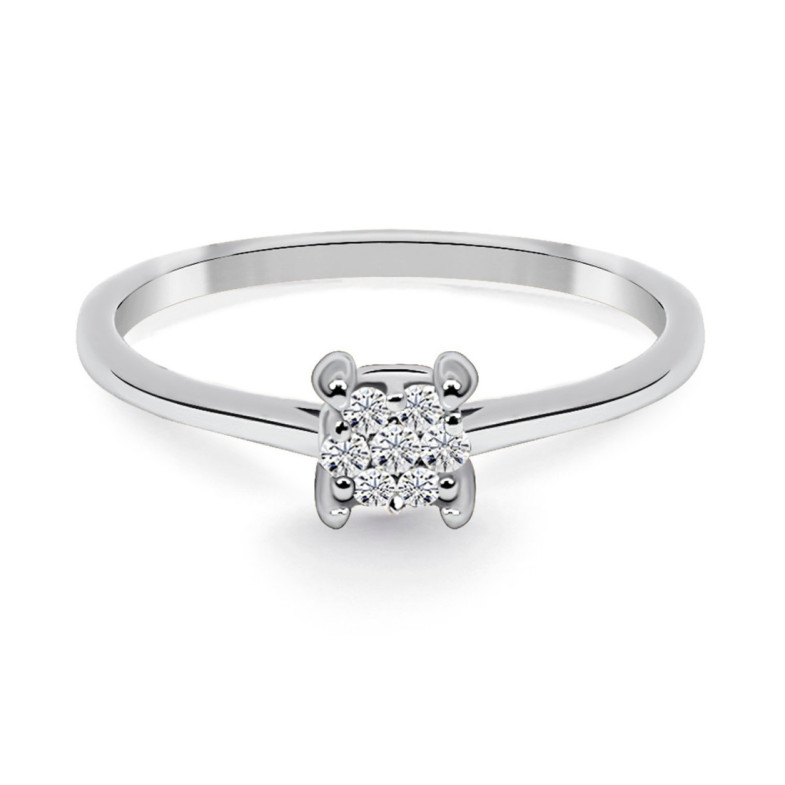 Anello di diamante di Gardenia 0.10 - ANELLI