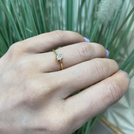 Anillo Diamantes Gardenia 0.10 Oro rosa - Anillos de Diamantes 2
