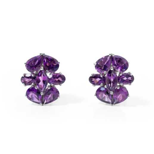 Nicol Flowers - Colored Gemstone Earrings