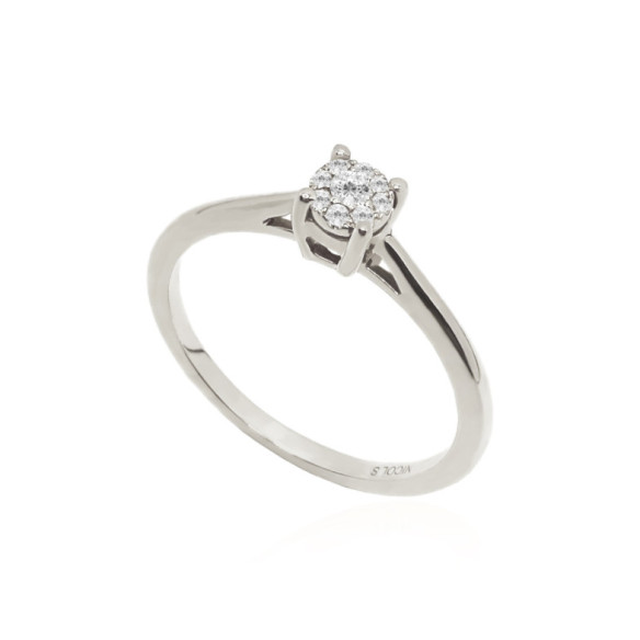 Goldring Diamanten Roseton Detail - Brillant