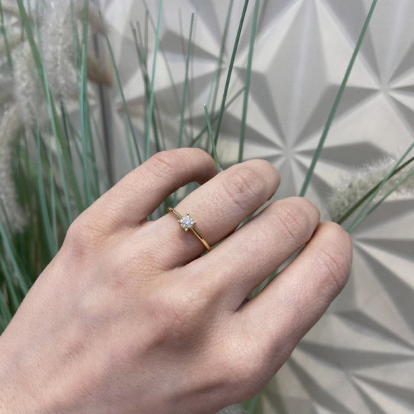 Goldring Diamanten Roseton Detail - Diamantringe