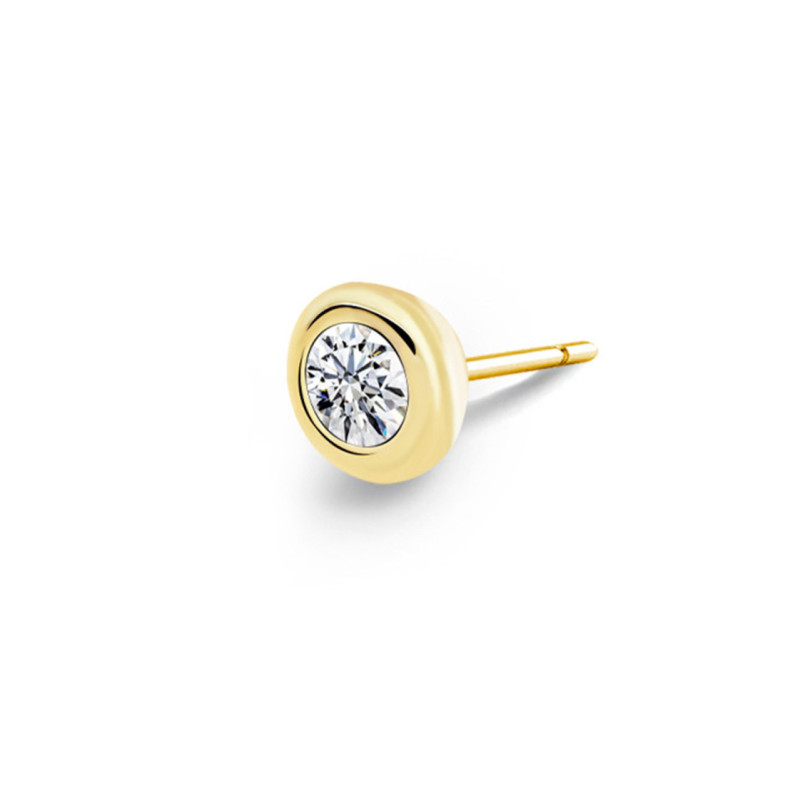 CHATON diamond stud piercing - Ear Gold PiercingGold Piercing
