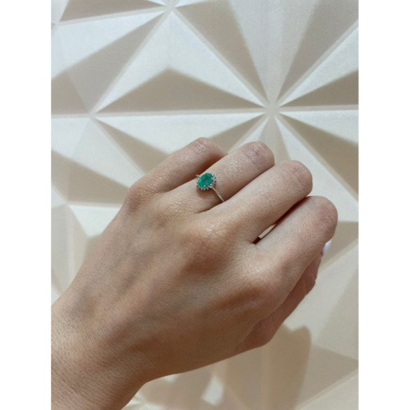 Emerald Diamond Ring CANDY - Rings