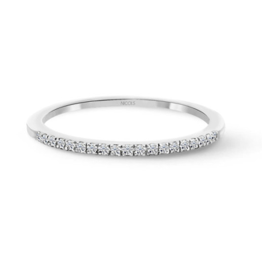 Anillo Diamantes Azalea 0.09 Oro Blanco - Alianzas de Brillantes