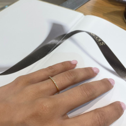 Anillo Diamantes Azalea 0.09 Oro Amarillo - Alliances d'engagement 2