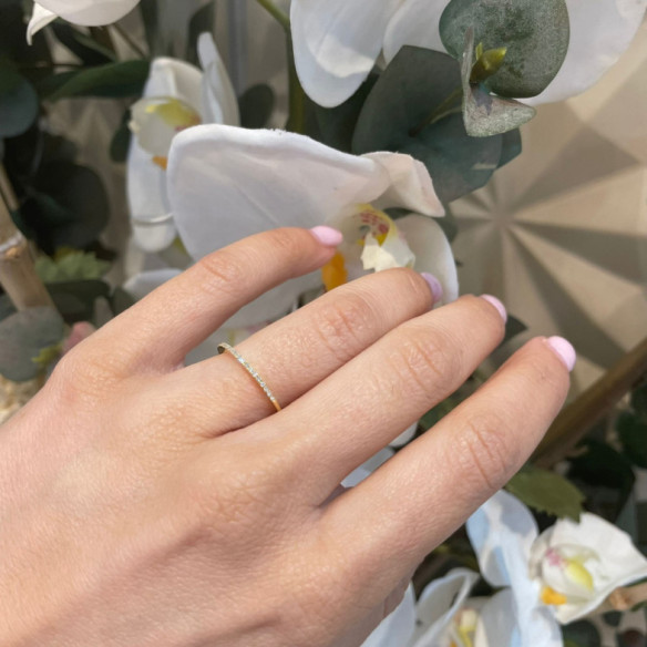 Anillo Diamantes Azalea 0.09 Oro Amarillo - Alliances d'engagement
