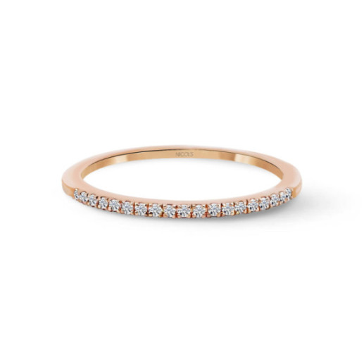 Anello di diamante Azalea 0.09 Oro rosa - Brillante