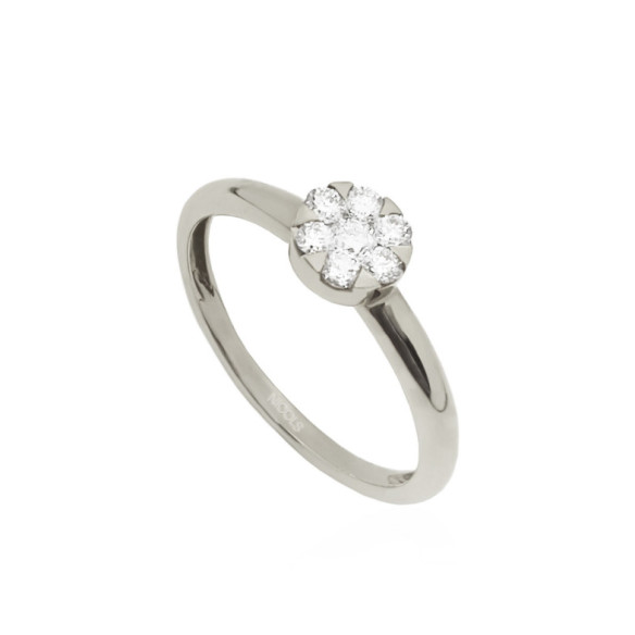 Anello Passione con diamanti 0,23 in oro bianco - Brillante