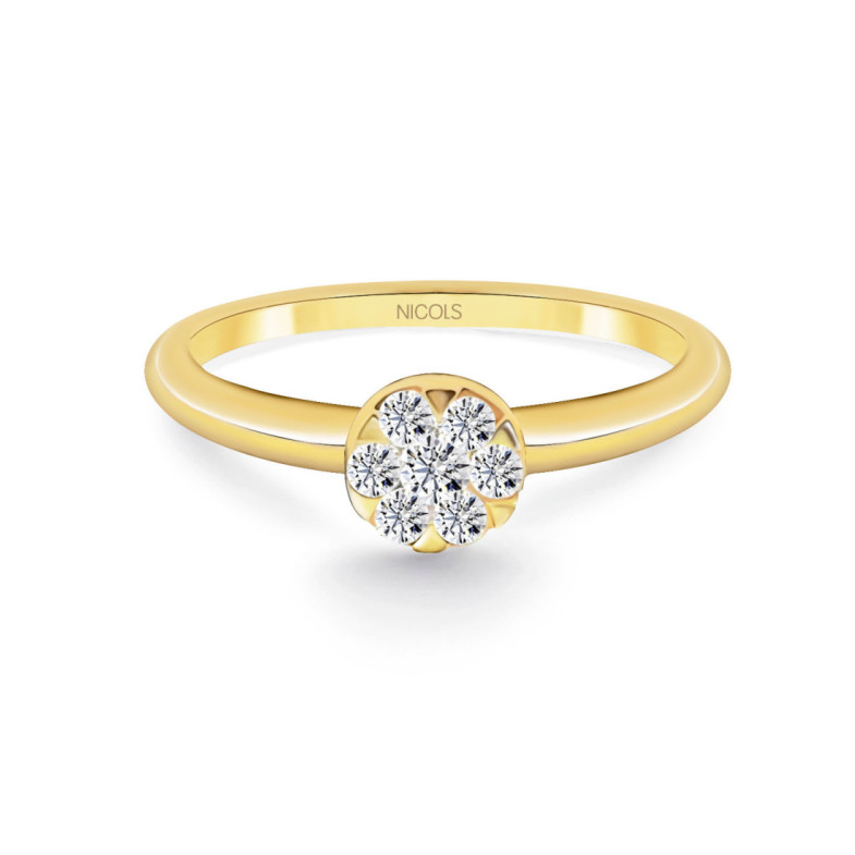 Passion-Diamantring 0,23 Gelbgold - RINGE
