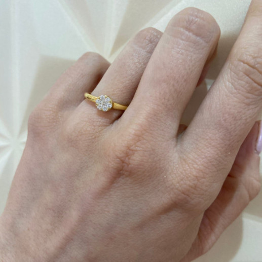 Anello Passione con diamanti in oro giallo 0,23 - ANELLI 2
