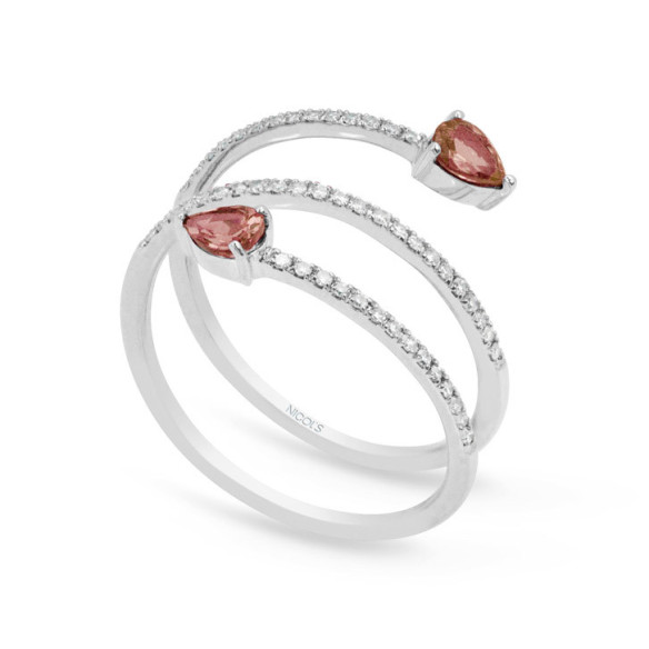 Anillo Diamantes Spiral Rings - diseños modernos