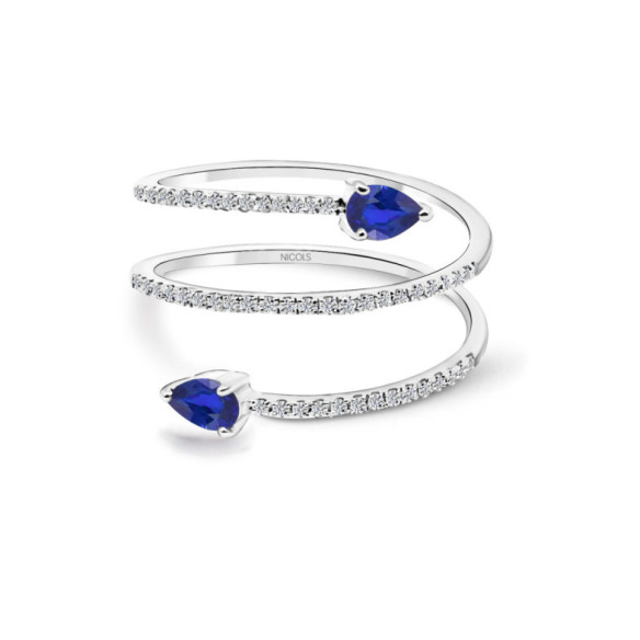 Spiralringe Diamantringe - moderne Designs