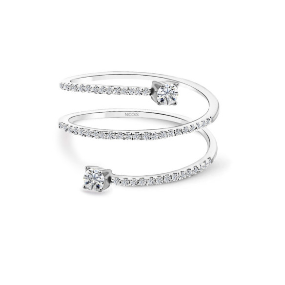 Spiralringe Diamantringe - moderne Designs