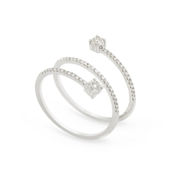 Spiralringe Diamantringe - moderne Designs