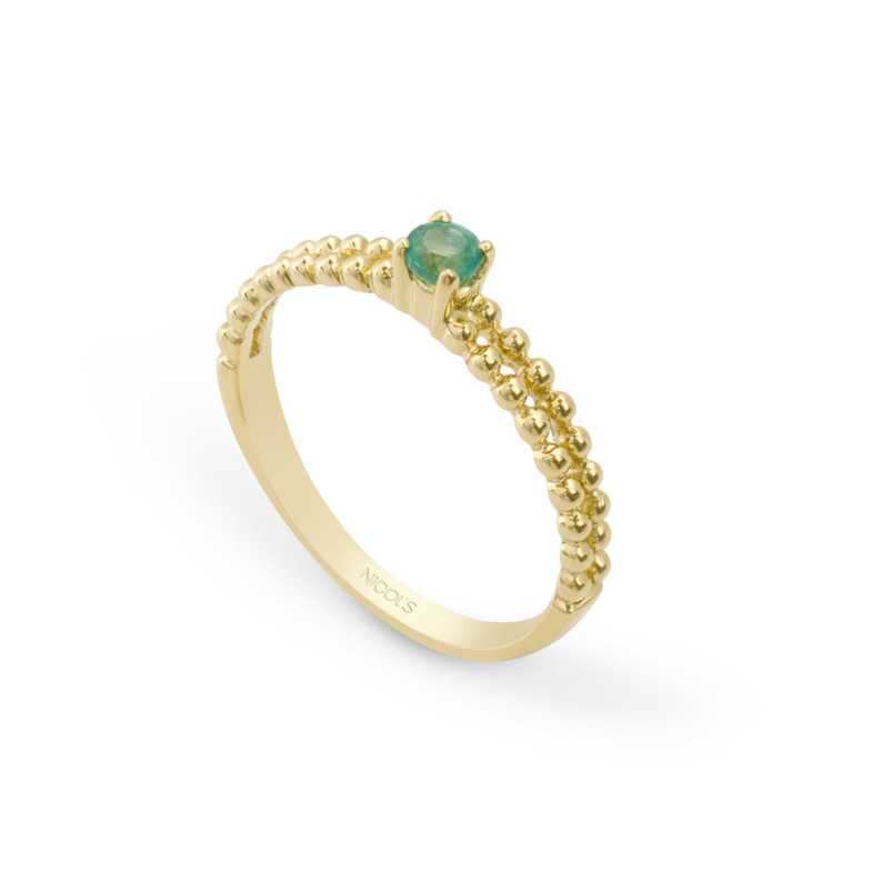 Anello Smeraldo singolo Bolitas - Smeraldo