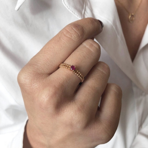 Ruby Ring LONE BOLITAS - Promise Rings
