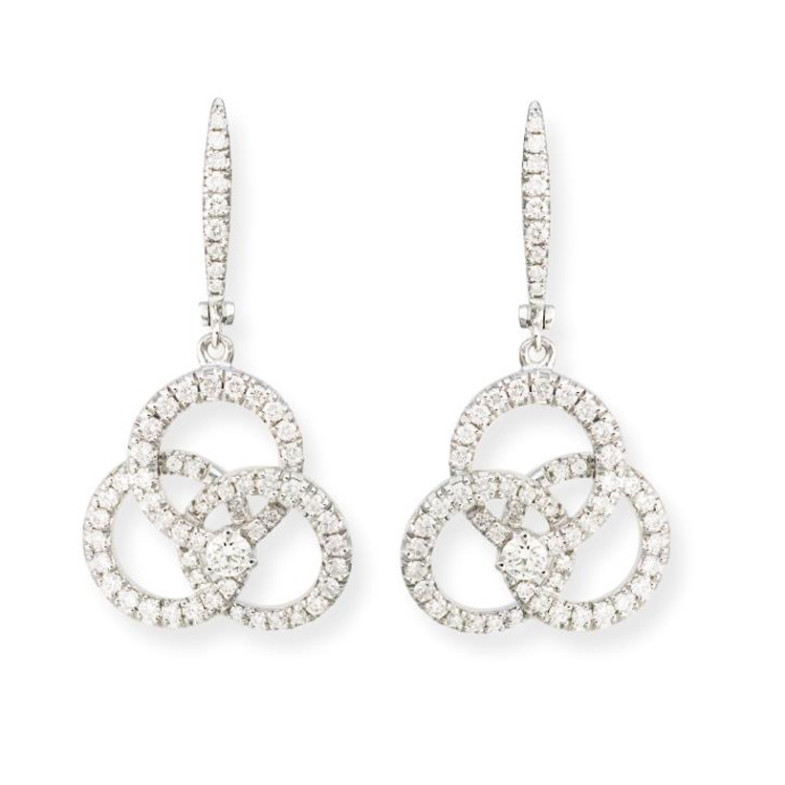 Pendientes Diamantes Circulos Essentials - Pendientes de Novia