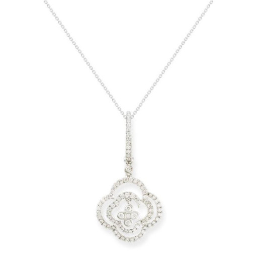 Diamant Anhänger Arabischer Blumenq - Diamantanhänger