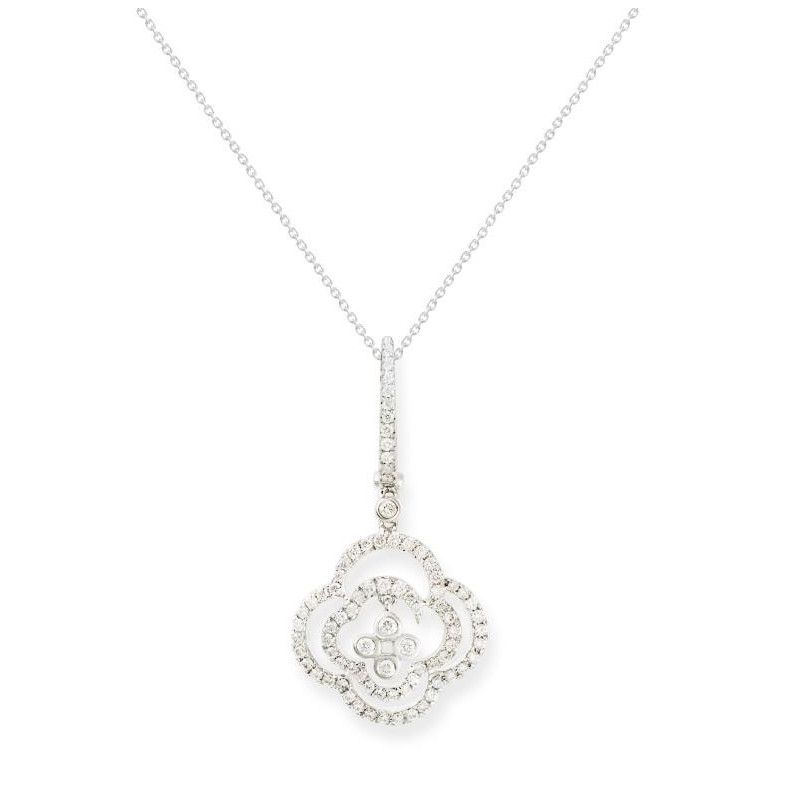 Colgante Diamantes Flor Arabesq - Pendentifs de diamant
