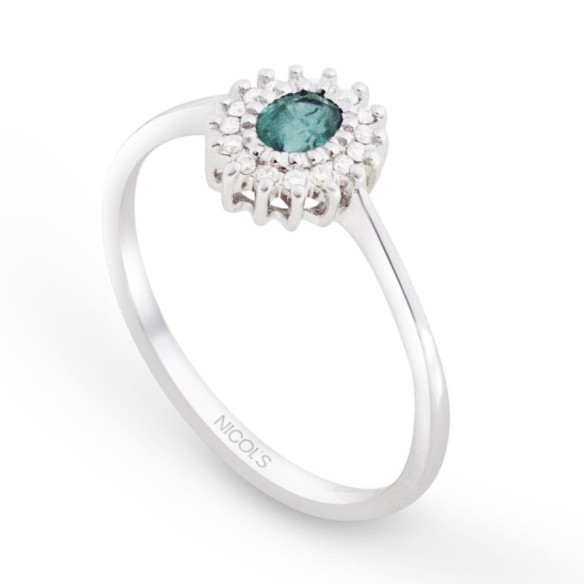Anillo Esmeralda Oval Detail - Anillos de Esmeralda