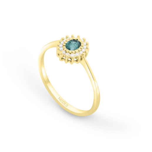 Emerald gold ring OVAL DETAIL - Emerald rings 2