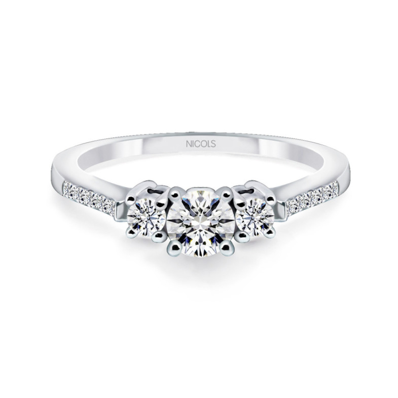 Anillo Diamantes Venus 0.47 - Bagues de fiançailles d'anniversaire
