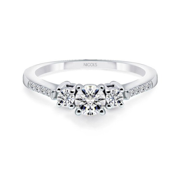 Anillo Diamantes Venus 0.47 - Bagues de fiançailles d'anniversaire