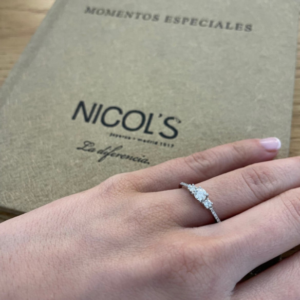 Anillo Diamantes Venus 0.47 - Bagues de fiançailles d'anniversaire