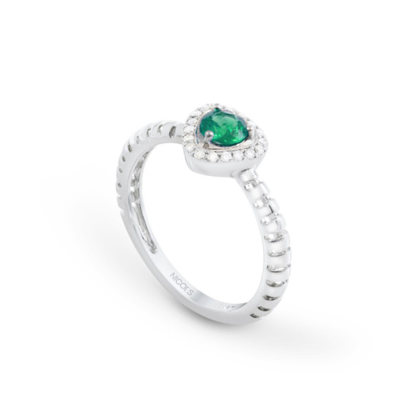 Aquamarine ring TRIANGLE - Rings