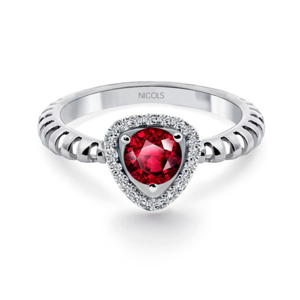 Anillo Rubi Triangle - Anillos de Rubí