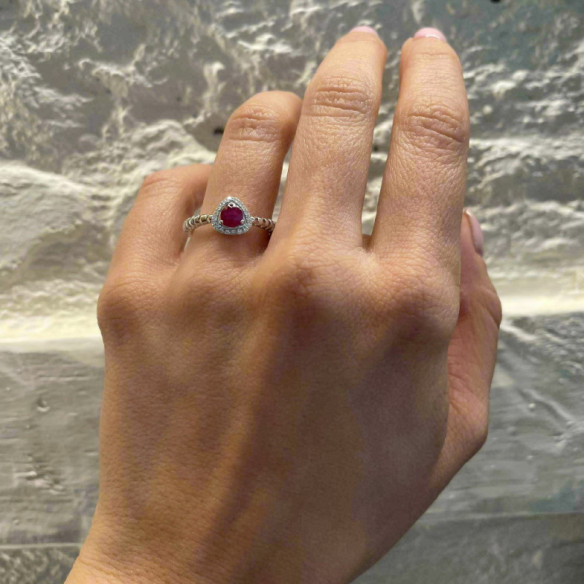 Anillo Rubi Triangle - Anillos de Rubí