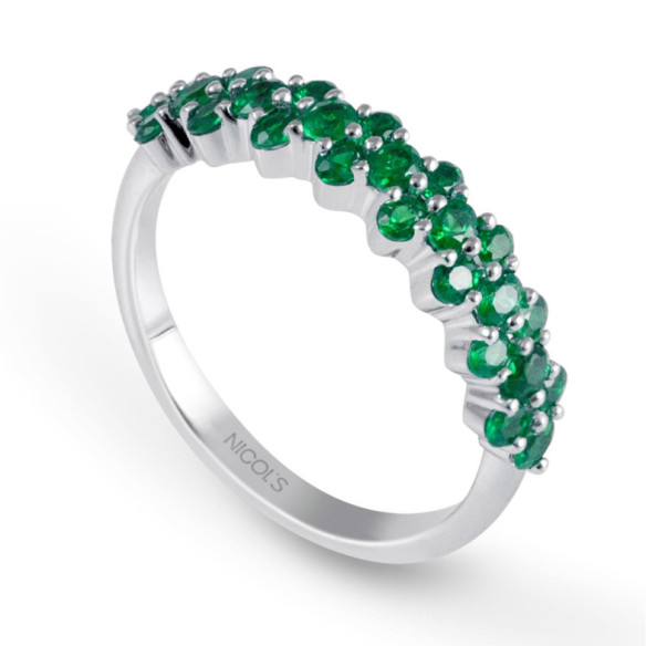 Anillo Emeraldas Honey - Anillos de Esmeralda