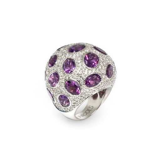 Anillos Amatistas Galaxy - Alta Joyería