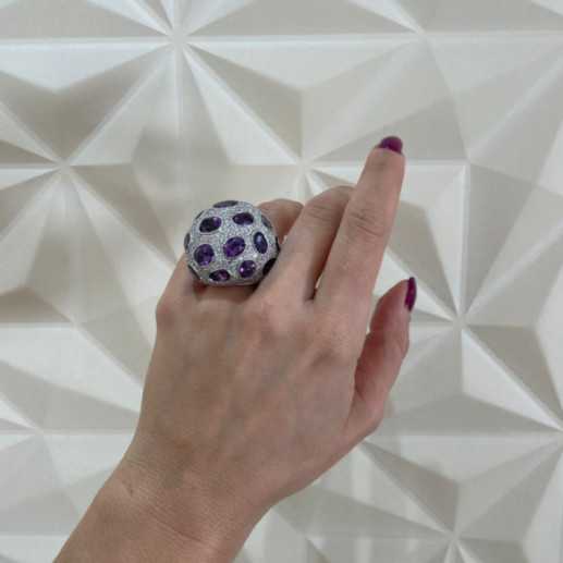 Anillos Amatistas Galaxy - Alta Joyería 2