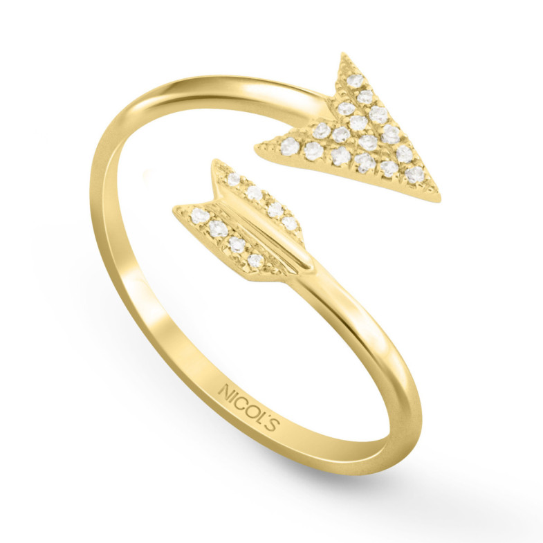 Anillo Arrows - Talla Brillante