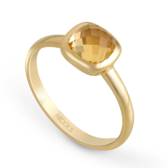 Citrine Gold ring CANDY STONE - Rings other precious stones